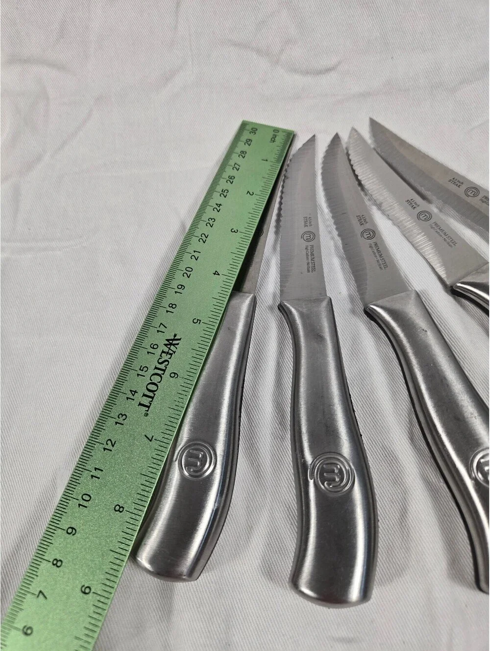 MasterChef Steak Knives Set of 5 All Stainless Steel 4.5